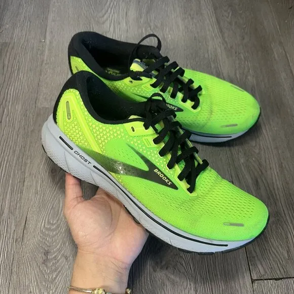 Brooks Ghost 14 Green Running Shoes Men's Size 10.5 - 1103691D310