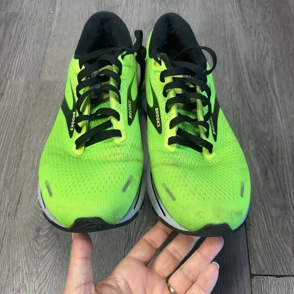 Brooks Ghost 14 Green Running Shoes Men's Size 10.5 - 1103691D310