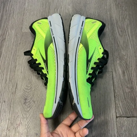 Brooks Ghost 14 Green Running Shoes Men's Size 10.5 - 1103691D310