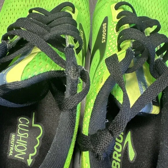 Brooks Ghost 14 Green Running Shoes Men's Size 10.5 - 1103691D310