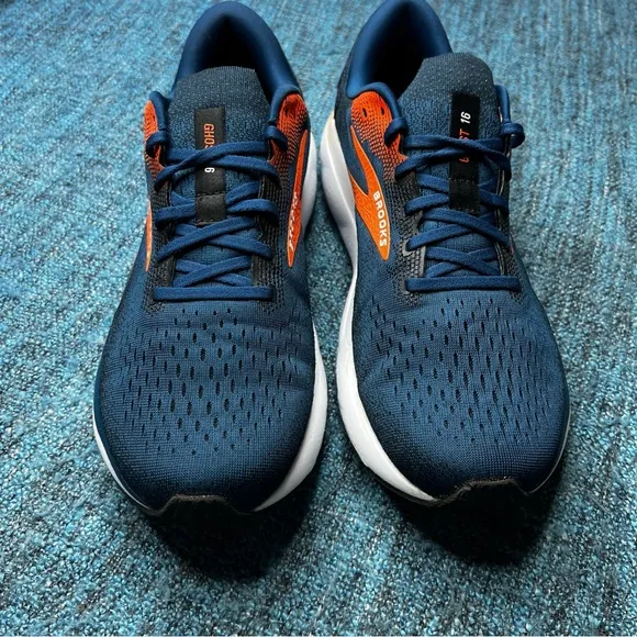 Brooks Ghost 16 Running Shoes in Blue Opal Orange