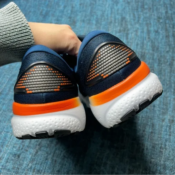 Brooks Ghost 16 Running Shoes in Blue Opal Orange