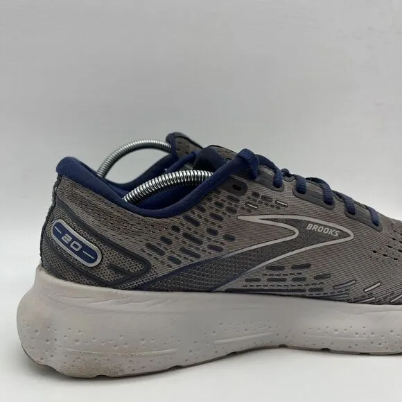 Brooks Glycerin 20 Men's Size 12 Alloy Grey Blue Depths Running Shoes Sneakers