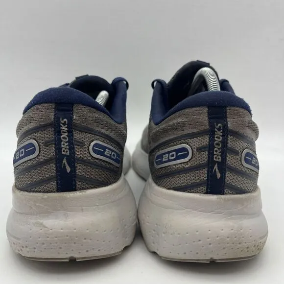 Brooks Glycerin 20 Men's Size 12 Alloy Grey Blue Depths Running Shoes Sneakers