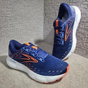Brooks Glycerin 20 Men's Size 9D Blue Orange Running Sneaker Shoes 1103821D444