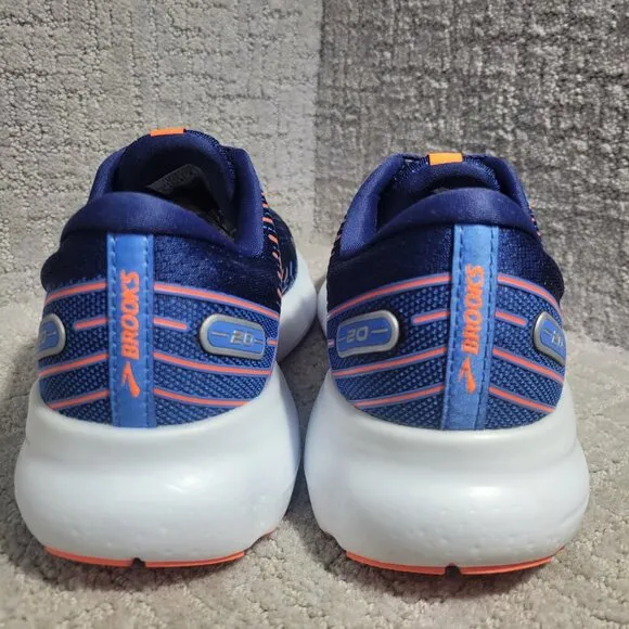 Brooks Glycerin 20 Men's Size 9D Blue Orange Running Sneaker Shoes 1103821D444