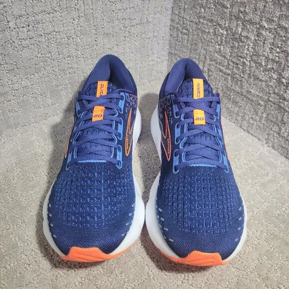 Brooks Glycerin 20 Men's Size 9D Blue Orange Running Sneaker Shoes 1103821D444