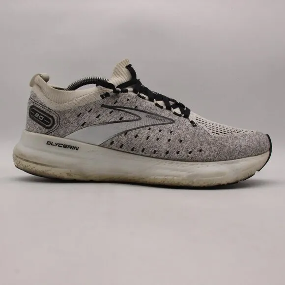 Brooks Glycerin 20 Stealthfit Men's Size 11.5 Running Shoes Gray Black Sneaker