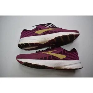 Brooks Launch 6 Running Shoes Burgundy Gold Athletic Shoe Womens Size 8