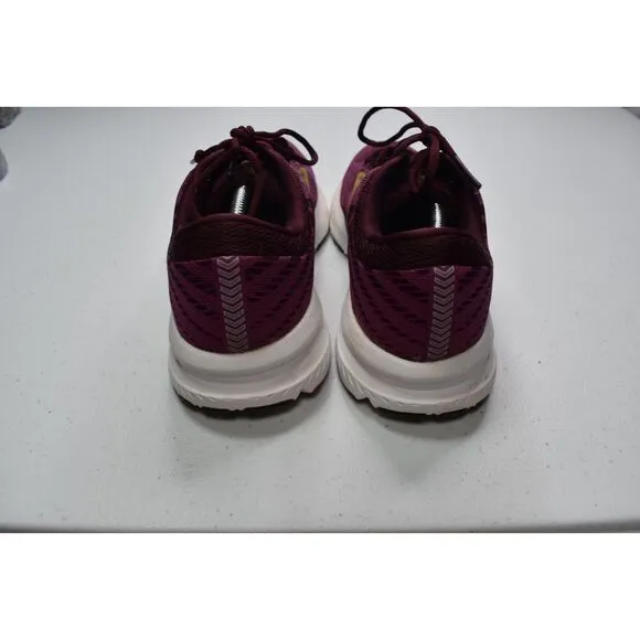Brooks Launch 6 Running Shoes Burgundy Gold Athletic Shoe Womens Size 8