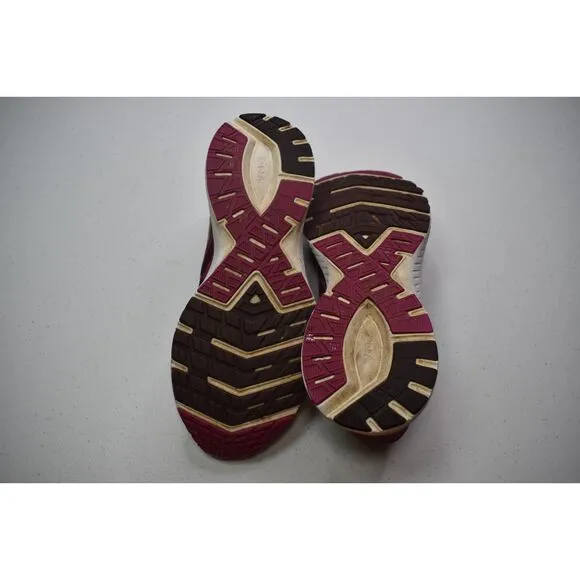 Brooks Launch 6 Running Shoes Burgundy Gold Athletic Shoe Womens Size 8