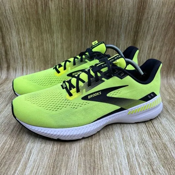 Brooks Launch 8 Men's‎ Size 11 D Running Shoes Neon Yellow Green 1103591D774