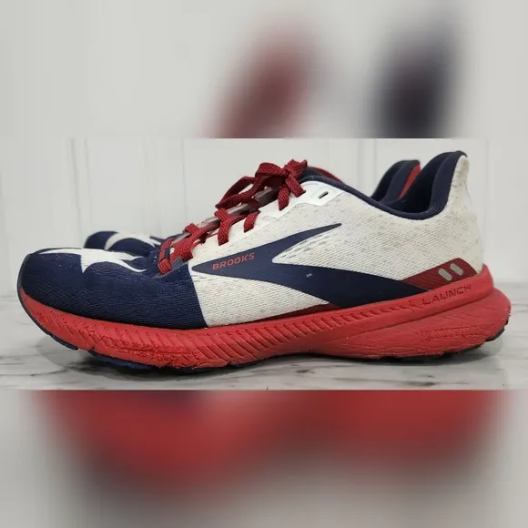 Brooks Launch 8 Running Shoes Texas Star Flag USA 1203451B621 Womens Siz…