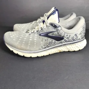 Brooks Men's Glycerin 17 Grey Navy Sneakers Running Shoes Size 10.5 Medium