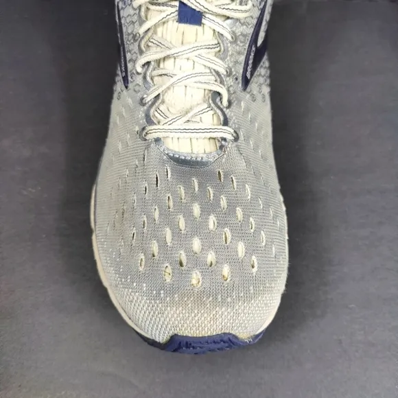 Brooks Men's Glycerin 17 Grey Navy Sneakers Running Shoes Size 10.5 Medium