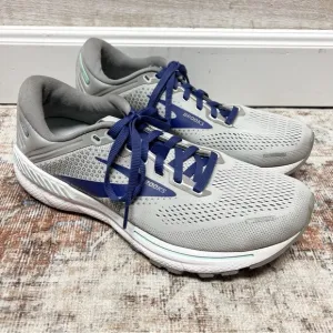Brooks Womens Adrenaline GTS 22 Gray Running Shoes Sneaker Sz 9.5 M 1203531B045