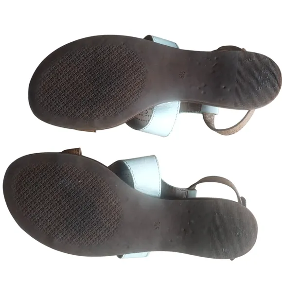 Brown and Blue Sandals
