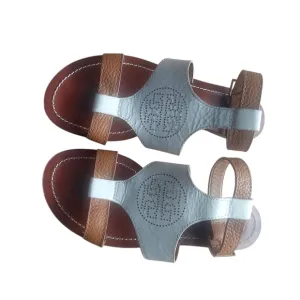 Brown and Blue Sandals