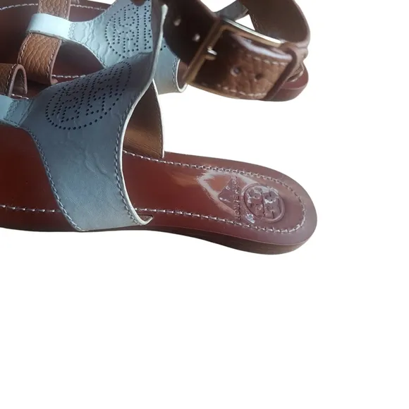 Brown and Blue Sandals