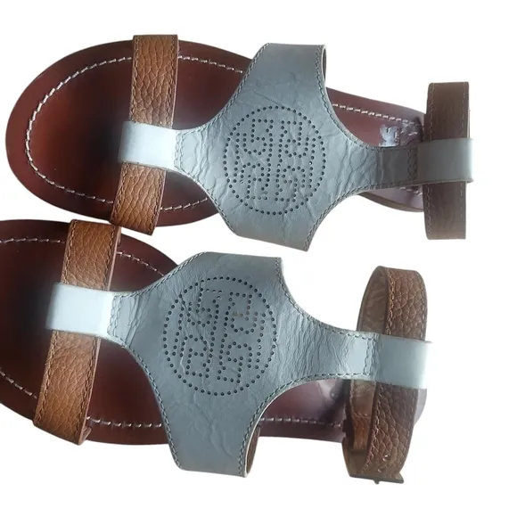 Brown and Blue Sandals