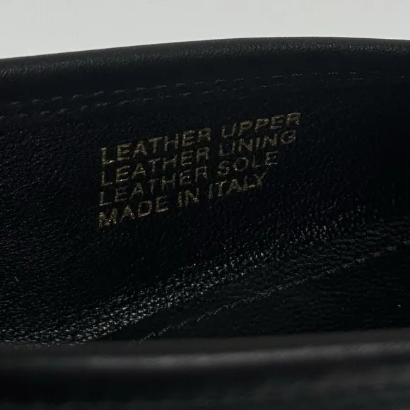 Bruno Magli Bigolo Black Leather Loafer Shoes Men's Size‎ 9.5 Made in Italy