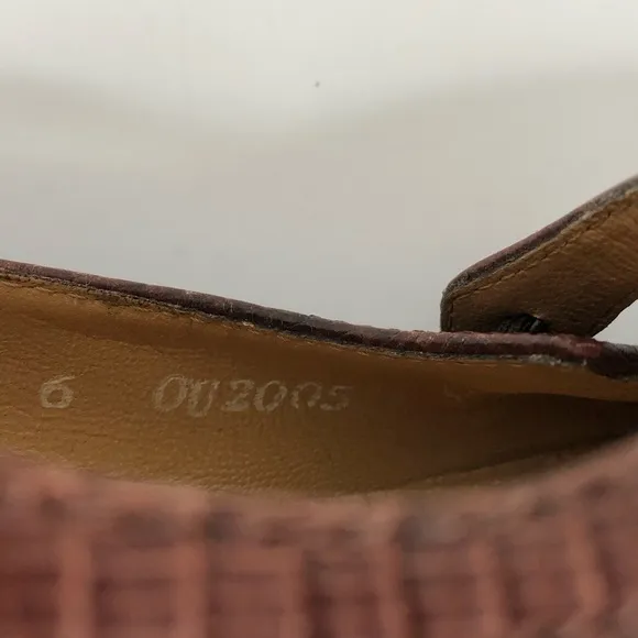Bruno Magli Brown Suede Mary Jane Heeled Shoes 6