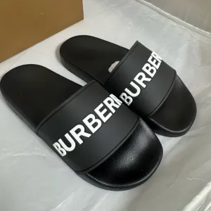 Burberry Black Slide Sandals UK5