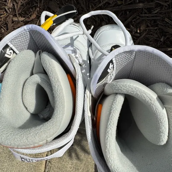 Burton Kids Snow Boots - White and Yellow