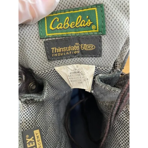 Cabela's Thinsulate Ultra Gore-Tex Snow Boot Men's US 9 Brown Leather Boots