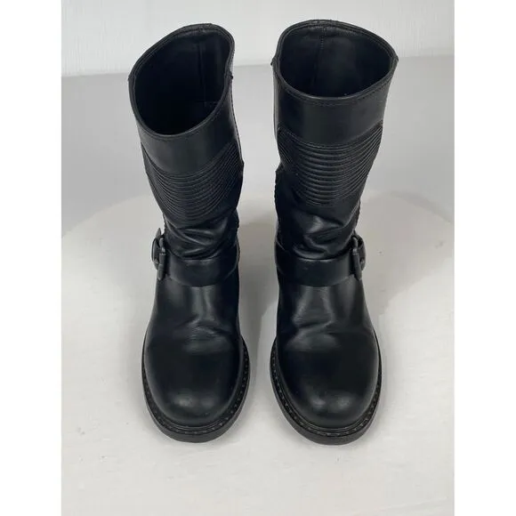 Car Shoe Boot Womens Shoes, Black Leather Size 8.5