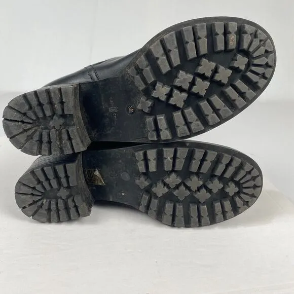Car Shoe Boot Womens Shoes, Black Leather Size 8.5