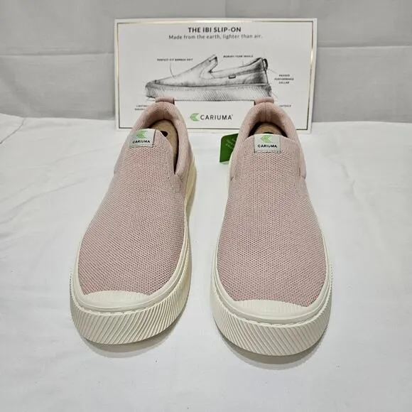 Cariuma IBI Slip On Rose Knit Sneakers Size 10.5M 12W