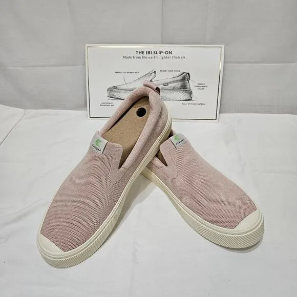 Cariuma IBI Slip On Rose Knit Sneakers Size 10.5M 12W