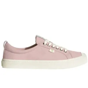 Cariuma Unisex Oca Low Sneaker Shoes Lace-Up Round Toe Rose Canvas Size 6/7.5