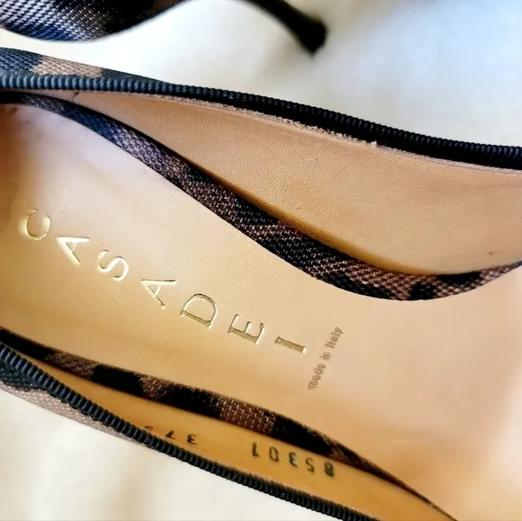 Casadei leopard skin heels  6.5