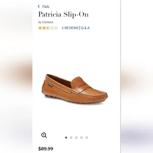 Catherine's Patricia Slip on Camel (Moccasin Slipper Shoes) NWOT