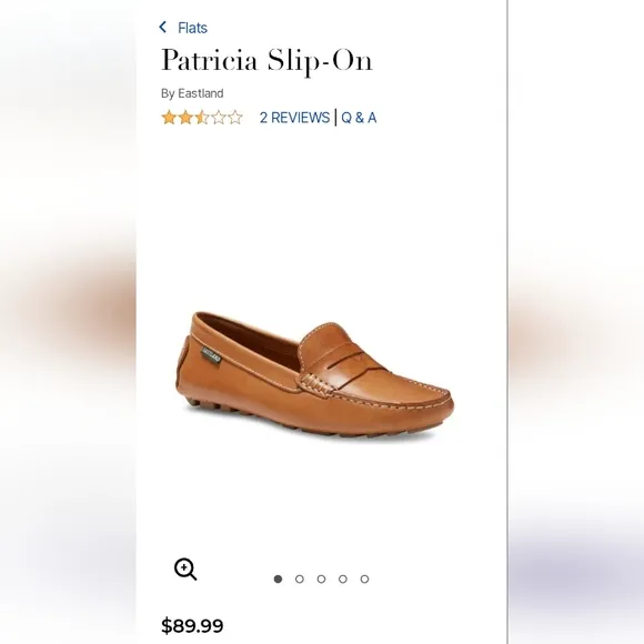 Catherine's Patricia Slip on Camel (Moccasin Slipper Shoes) NWOT