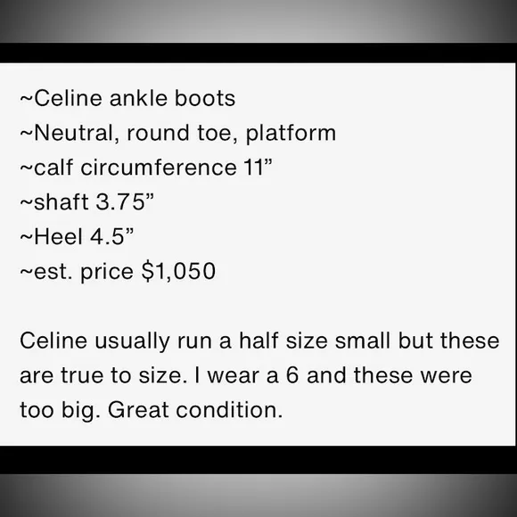 Celine boots