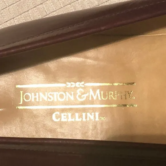 Cellini's Johnston &amp; Murphy maroon tassel shoes, 8