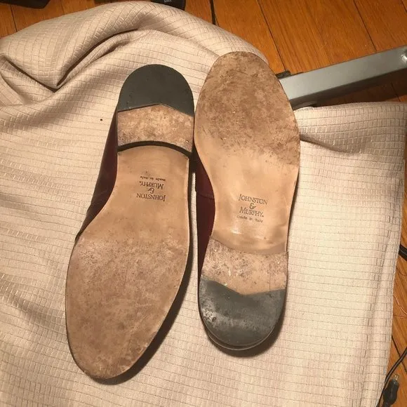 Cellini's Johnston &amp; Murphy maroon tassel shoes, 8