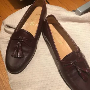 Cellini's Johnston &amp; Murphy maroon tassel shoes, 8