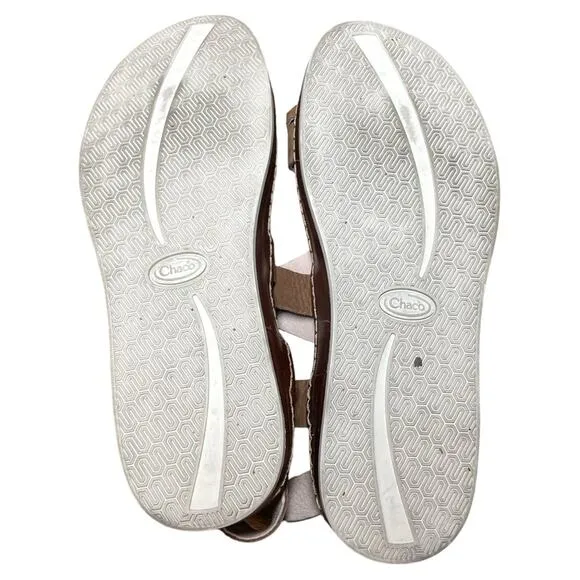 Chaco Women's Toffee Brown Comfort Buckle Wayfarer Loop Sandals - 11