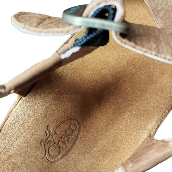Chaco Women's Toffee Brown Comfort Buckle Wayfarer Loop Sandals - 11