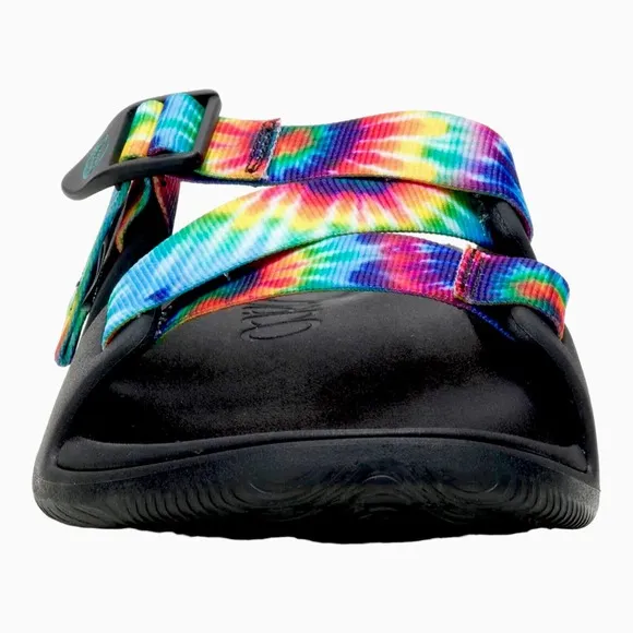 Chacos Sandals Men Size 11 Chillos Slide Sandal Dark Tie Dye JCH108033
