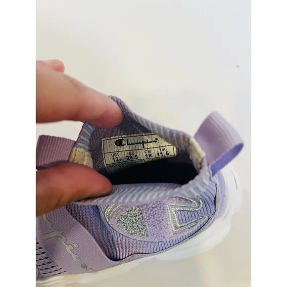 Champion Little Kids Meloso Rally Pro Lavender   Fashion Shoes VHTF Kids Size 12