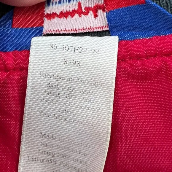 Champion Men's Red V-Neck Golf Pullover Zipper Pocket Windbreaker jacket Size M