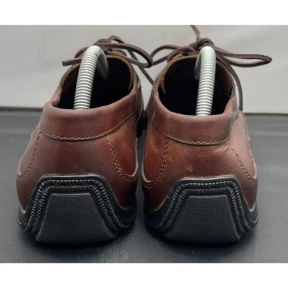 Chaps Polo RL Merc Brown Leather Deck Shoes Mens 9.5 Light Use Fast Shipping