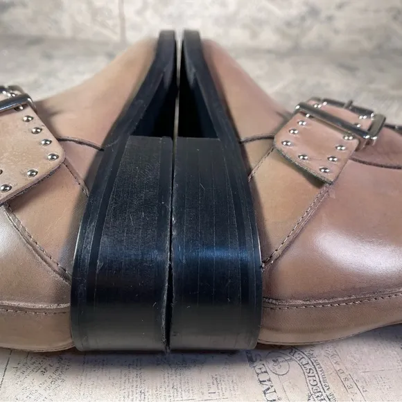 Charles David Studded Moto Ankle boots  made in Italy
