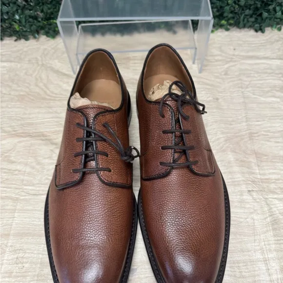 Charles Tyrwhitt Leather Oxford Shoes - Chestnut Brown - M10