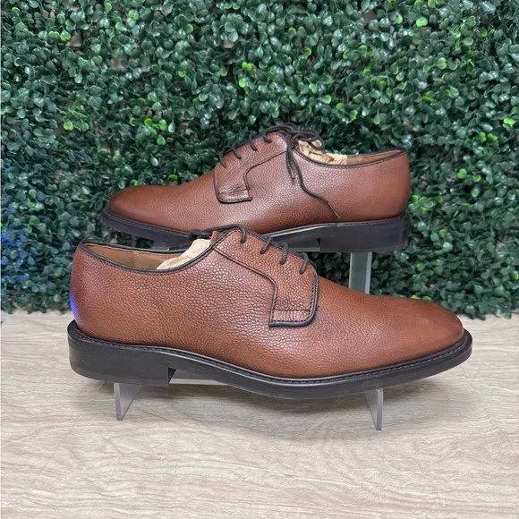 Charles Tyrwhitt Leather Oxford Shoes - Chestnut Brown - M10